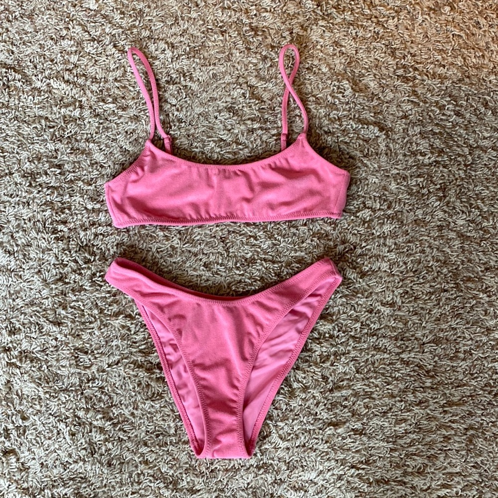 LA Hearts Pink Terry Cloth Bathing Suit (NEVER WORN)